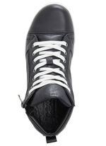 Gemini Schnür-Stiefelette mit praktischem Seitenreissverschluss SCHWARZ