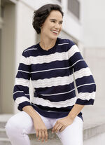 Pullover in weichem Feinstrick mit dezentem Glanz 