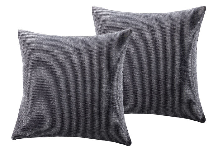 Wohnaccessoires in Wellen-Cord-Optik GRAU