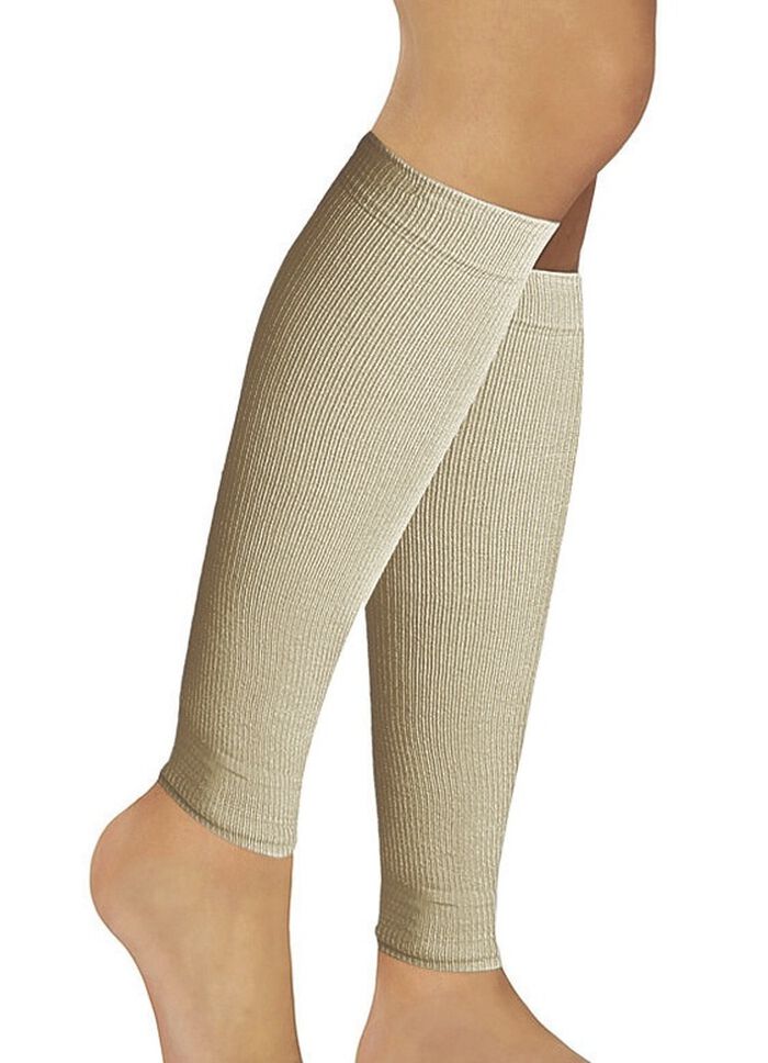 &laquo;FussGut&raquo; St&uuml;tz-Stulpen in 2 Farben 