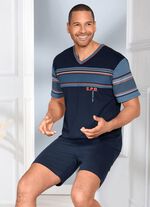 Zweierpack Shortys mit V-Ausschnitt und platziertem Druck 