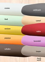 Luxuszwirn-Jersey-Spannbetttuch mit Elasthan 