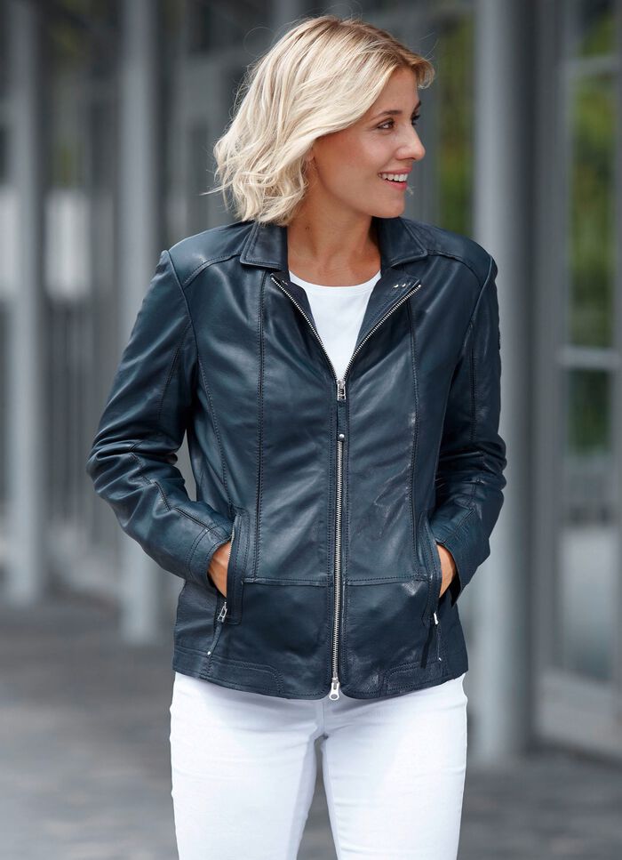 Lederkurzjacke von &laquo;Cabrini&raquo; 