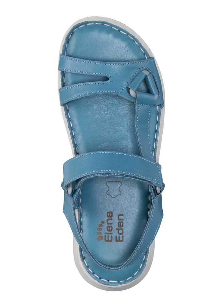 ELENA EDEN Sandale aus weichem Nappaleder JEANS