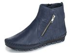 Gemini, bequeme Damen-Stiefeletten, Weite G, mit herausnehmbarem Fussbett BLAU