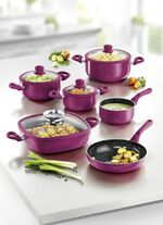 XXL-Topf-Set, 10-teilig, mit Antihaft-Keramikbeschichtung BEERE