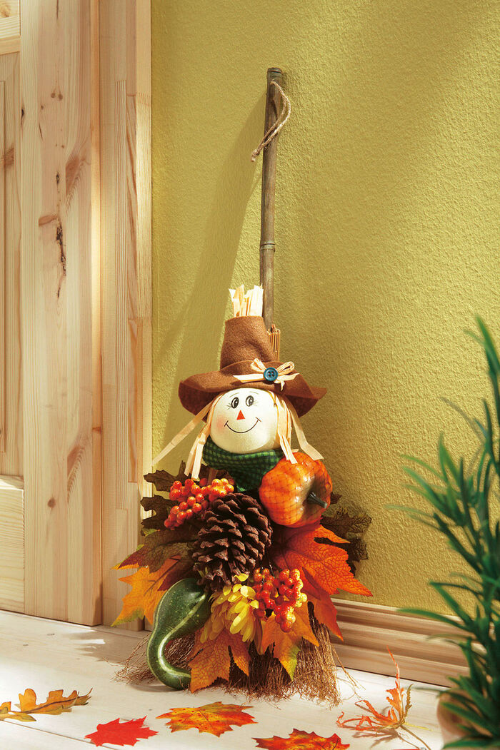 Deko-Besen &laquo;Vogelscheuche&raquo; 