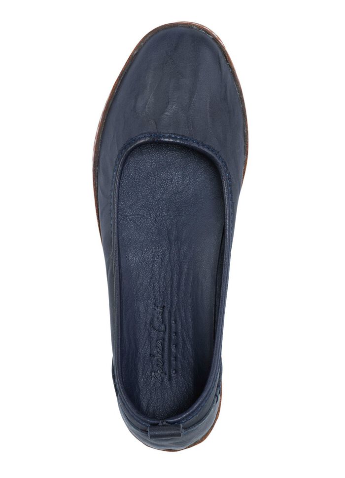 Andrea Conti, klassische Damen-Slipper, mit herausnehmbarem Fussbett MARINE