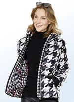 Funktions-Kurzjacke mit Hahnentritt-Dessin 