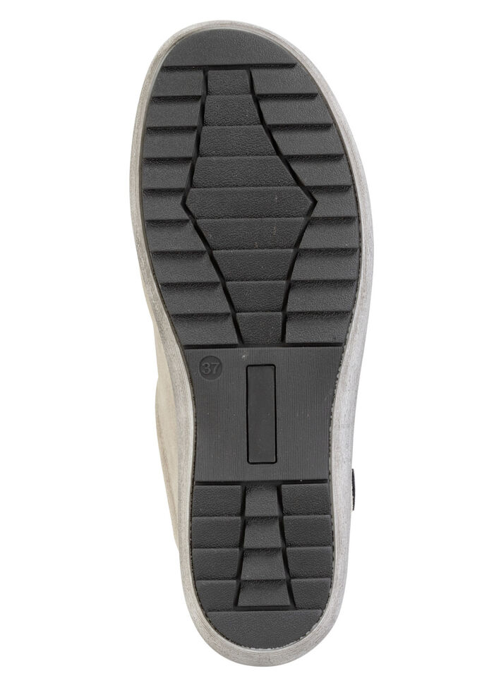 ELENA EDEN, bequeme Damen-Schnürschuhe, Weite H, mit herausnehmbarem Fussbett KIESEL