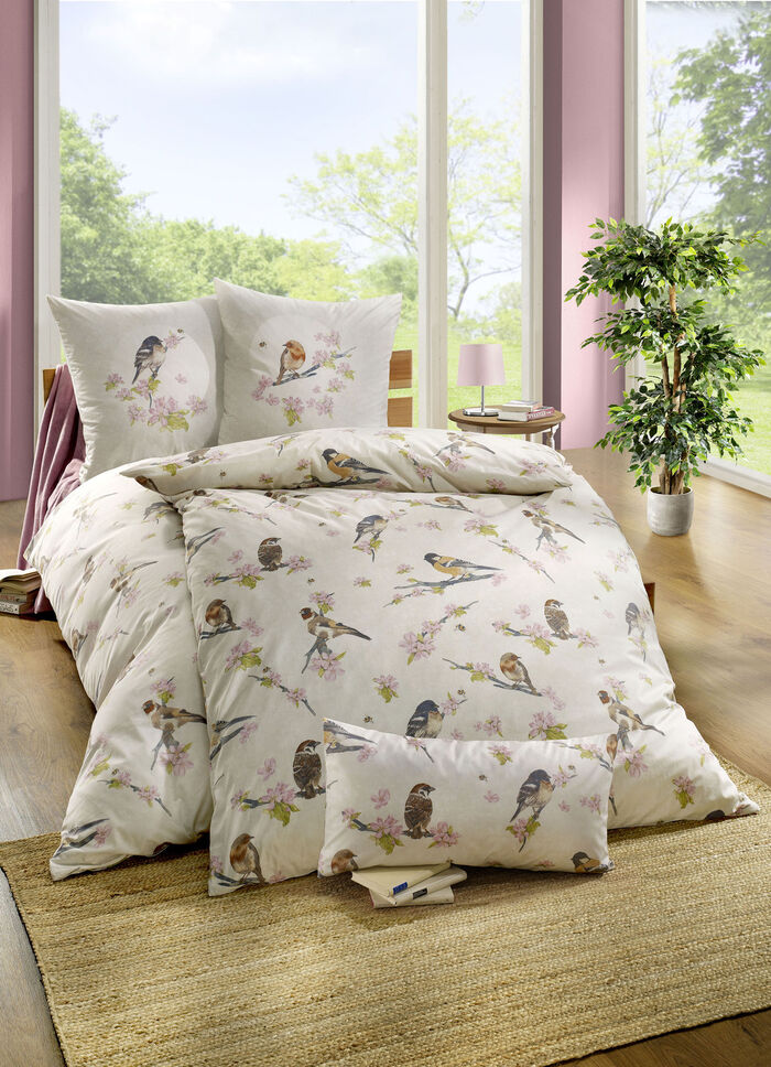 Bettwäsche-Garnitur mit Reissverschluss CREME