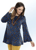 Flottes Longshirt mit rundem Halsausschnitt 
