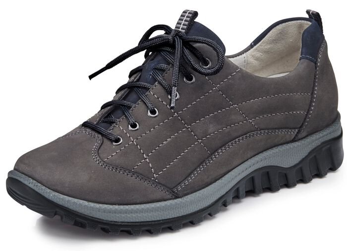 Waldl&auml;ufer Schn&uuml;rschuh aus hochwertigem Leder GRAFIT