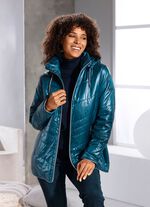 Jacke mit Rei&szlig;verschlusstaschen PETROL