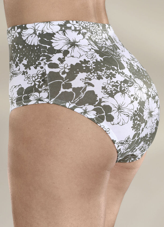 Fünferpack Slips mit Floraldruck 