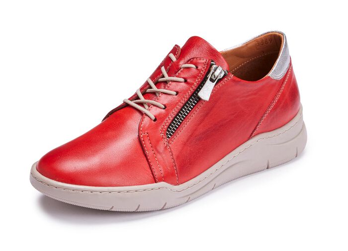 Gemini Schn&uuml;rschuh aus Rind-Nappaleder ROT