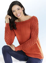 Pullover mit Cloquémuster TERRA