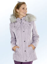 Jacke mit seitlicher Längssteppung 