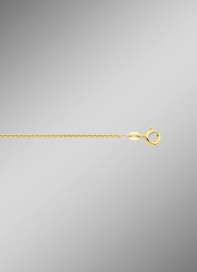 Herrlich verspielte, vergoldete Rundankerkette aus Silber 925/- fein 