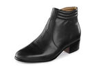 GINO GALANTE, elegante Herren-Stiefeletten, mit Reissverschluss SCHWARZ