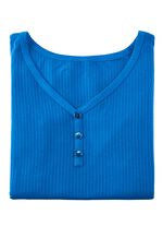 Laurina Trägershirt mit Zierknopfleiste ROYALBLAU