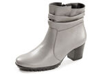 ELENA EDEN, modische Damen-Stiefeletten, Weite G, mit herausnehmbarem Fussbett HELLGRAU