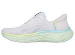 SKECHERS Sneaker mit geformter Slip-Ins Fersenplatte EISGRAU-MULTICOLOR