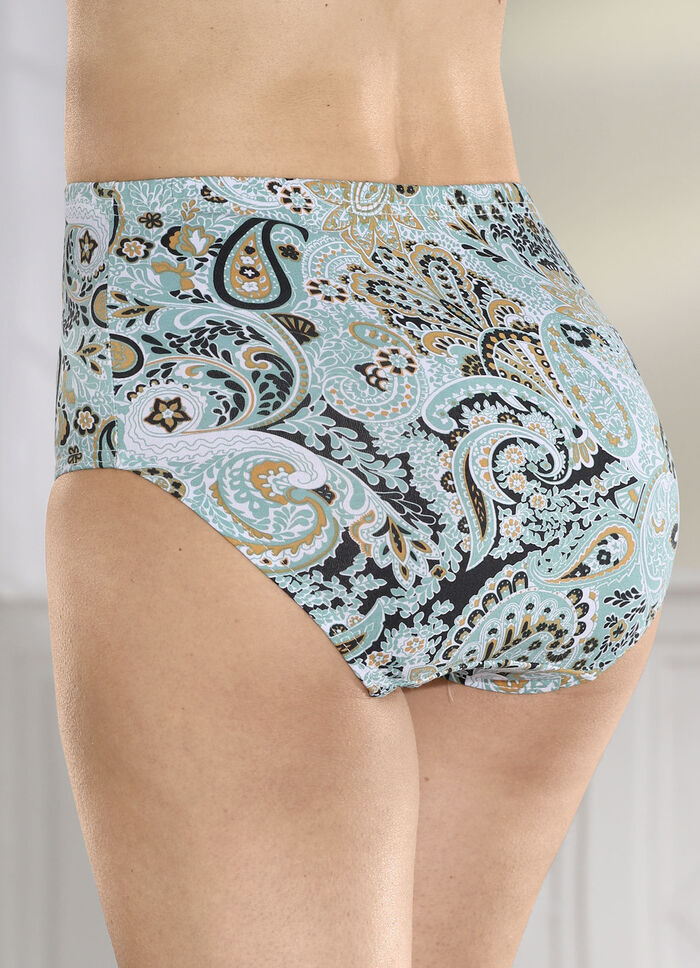 Fünferpack Slips mit buntem Druckdessin 