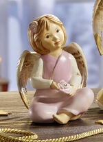 Bezaubernde Schutzengel aus Feinsteingut ROSA