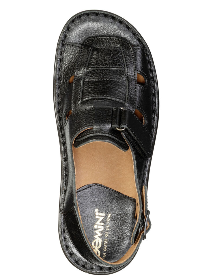 Gemini, klassische Herren-Sandalen, mit Klettverschluss SCHWARZ
