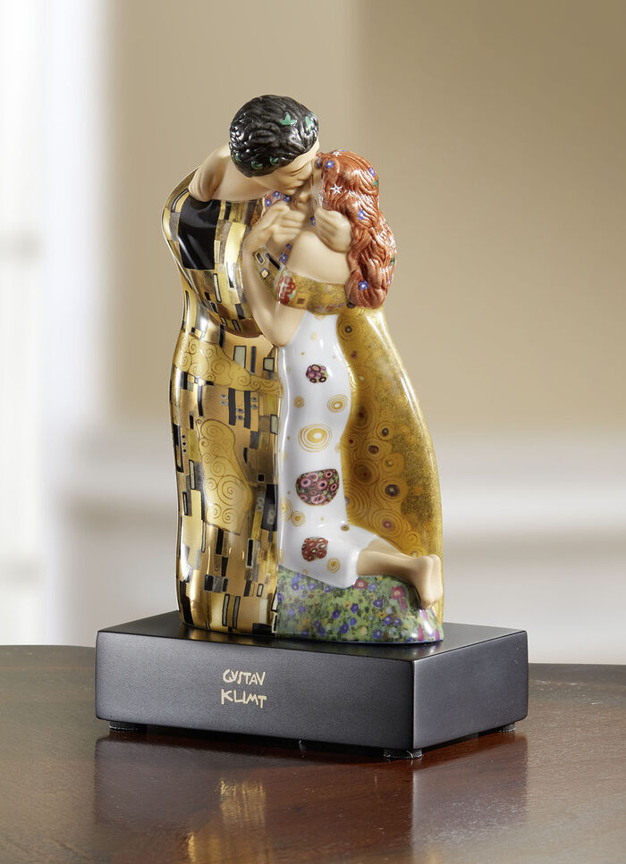 Goebel-Figur Der Kuss mit Echtgold-Auflage 