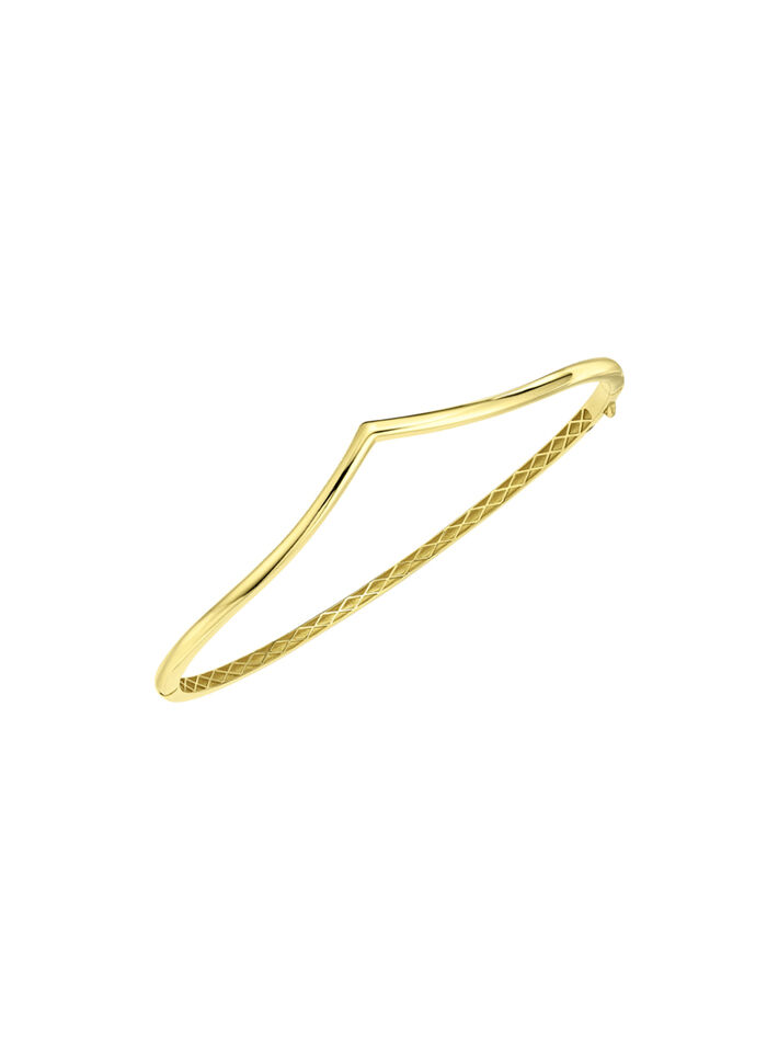 Gl&auml;nzender Armreif aus Gold 