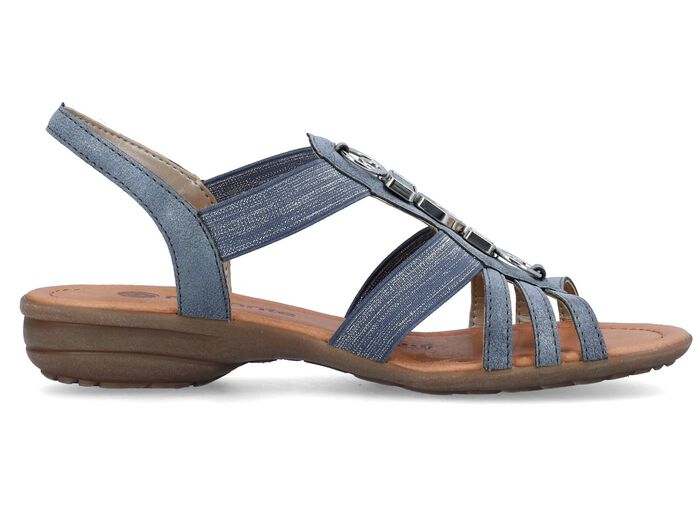 Remonte Riemchen-Sandalen mit Metallschmuck JEANS