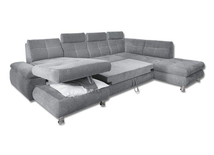 Formsch&ouml;ne Wohnlandschaft mit Funktion GRAU