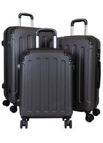 Hartschalen-Kofferset 3-teilig, aus robustem ABS ANTHRAZIT