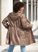 Funktions-Kurzmantel mit abnehmbarer Kapuze 