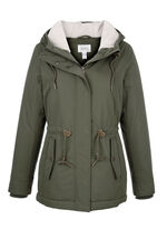 Funktionsjacke mit fester Kapuze 