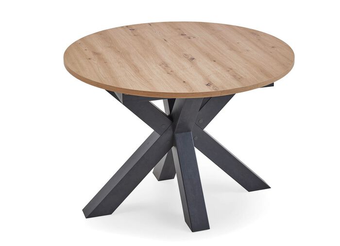 Runder Esstisch mit Auszug SCHWARZ-ASTEICHE