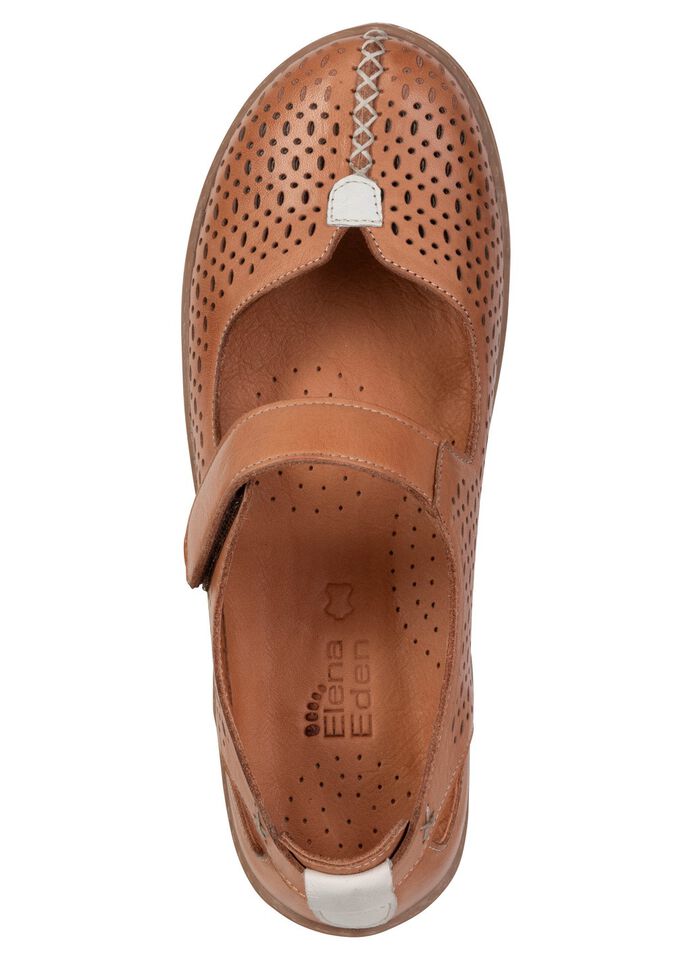 ELENA EDEN, sommerliche Damen-Slipper, Weite G, mit herausnehmbarem Fussbett 