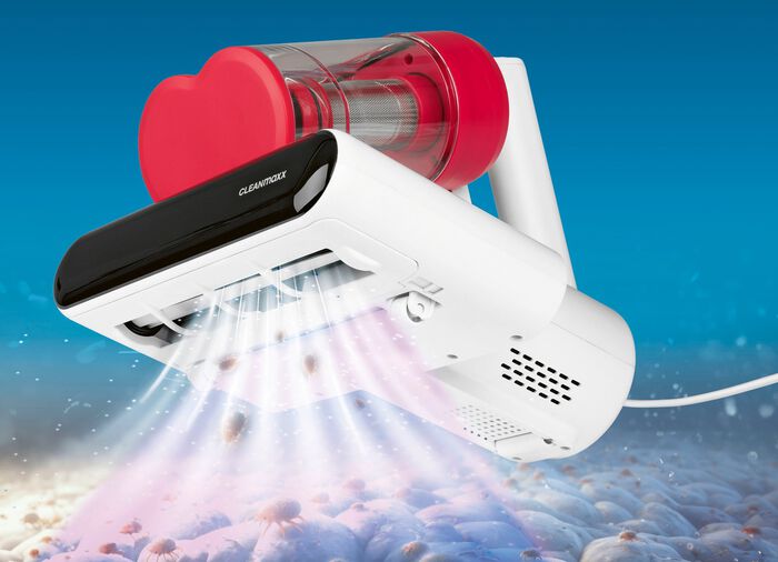 Milbensauger &ndash; vernichtet 99,9% aller Milben, Bakterien und Keime ROT