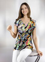 Shirt mit V-Ausschnitt