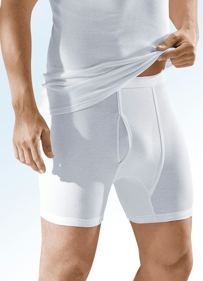 Viererpack Unterhosen aus Feinripp, weiss 
