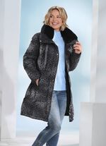 Kurzmantel mit Stretchg&uuml;rtel 