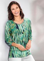 Pullover in Feinstrick LINDGRÜN-MULTICOLOR