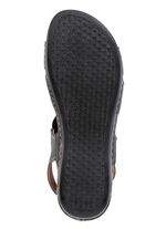 ELENA EDEN Sandale aus Nappaleder mit Metallschmuck SCHWARZ