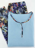 Pyjama 3-teilig mit platziertem Druck 