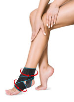 Flexible Fussbandage mit Klettverschluss 