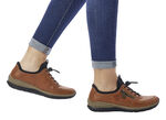 Rieker Slipper mit Memo-Soft-Decksohle COGNAC-SCHWARZ