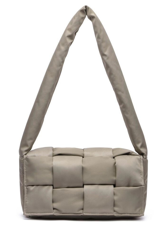 Collezione Alessandro Tasche aus zart gl&auml;nzendem Textilmaterial TAUPE