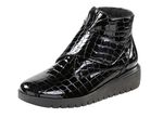 Waldl&auml;ufer Bootie aus krokogepr&auml;gtem Lackleder 